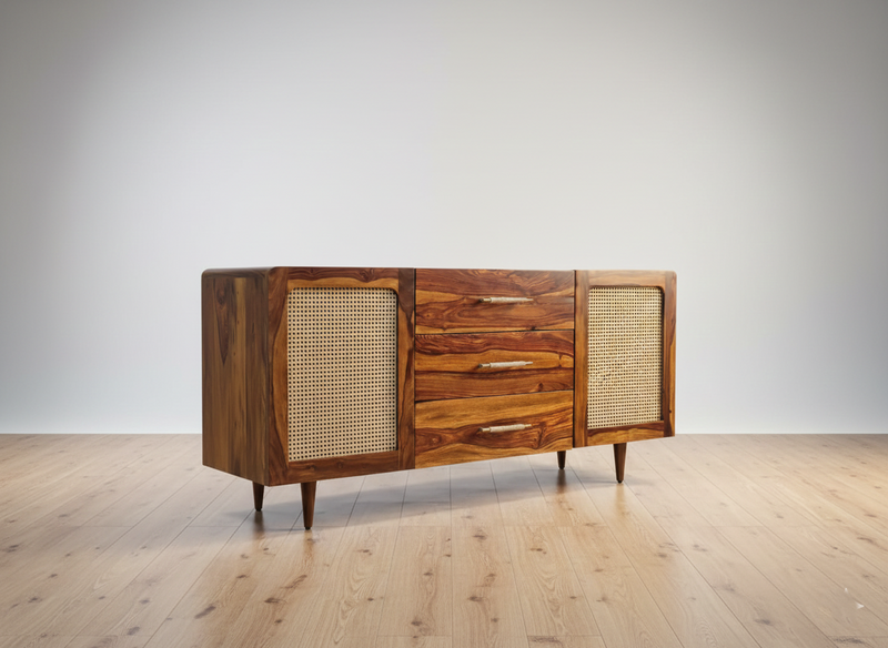 Maya Premium Sheesham Wood Sideboard For Living Room