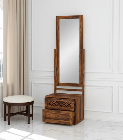 Aaranya Sheesham Wood Dressing Table with Mirror for Bedroom