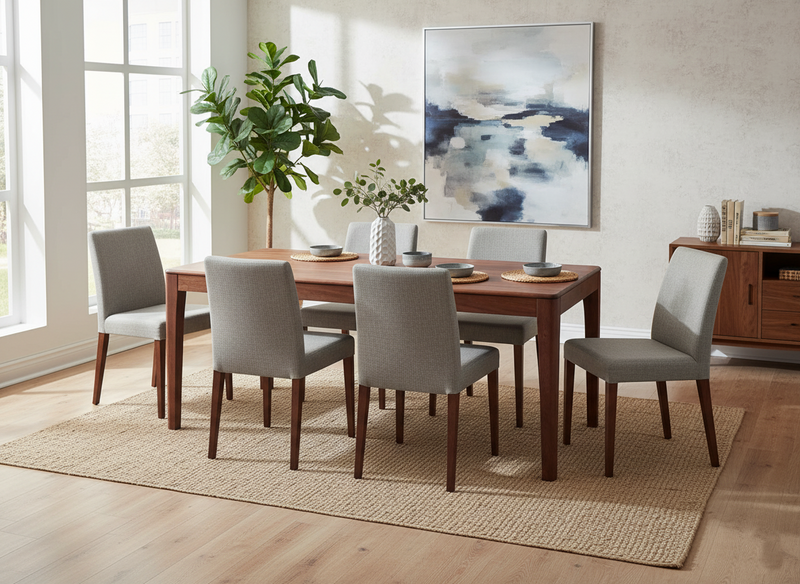 Suryavanshi Sheesham Wood Large Dining Tables - 4 & 6 Seater Options