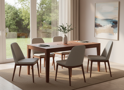Suryavanshi Sheesham Wood Large Dining Tables - 4 & 6 Seater Options