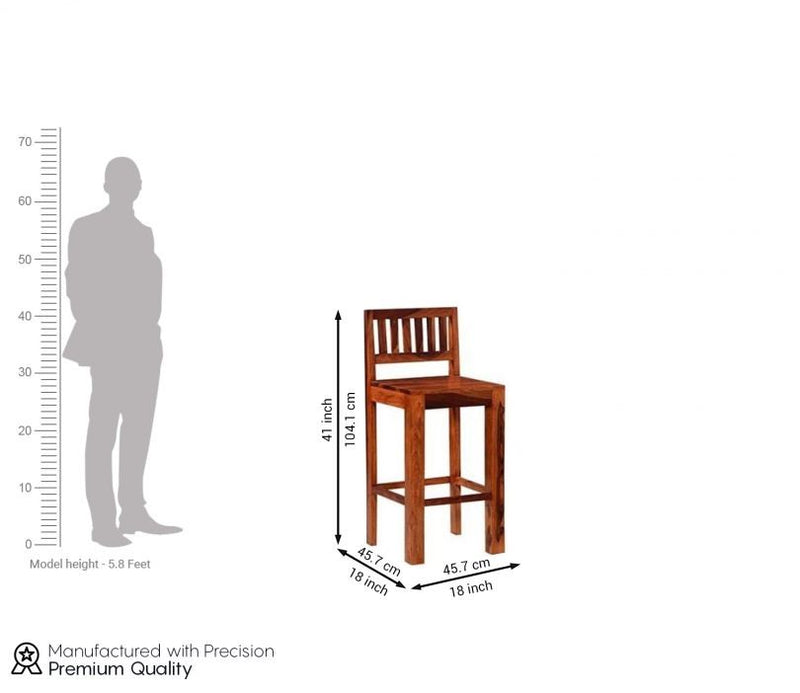 Benton Bar Chair (Honey Finish)