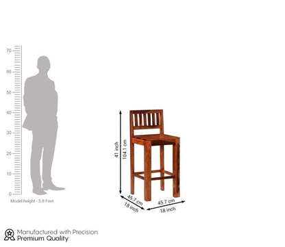 Benton Bar Chair (Honey Finish)