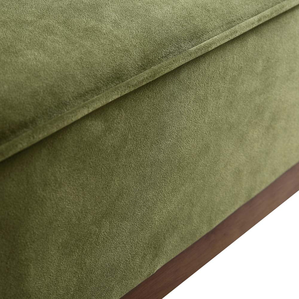 Suryavanshi Furniture Cane Sofa Bed, Moss Green Velvet with (Walnut Frame , Natural Frame, Black Solid Frame)