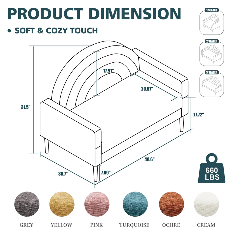Michala Upholstered Loveseat