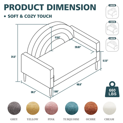 Michala Upholstered Loveseat