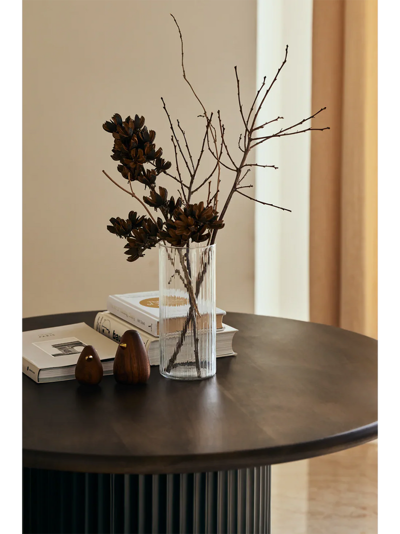 Origami Coffee Table Solid Mango Wood - Walnut Finish