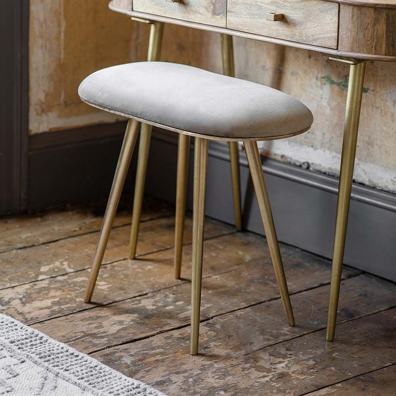 Suryavanshi Mango Wood Lottie Dressing Table with Stool - A Fusion of Elegance and Functionality