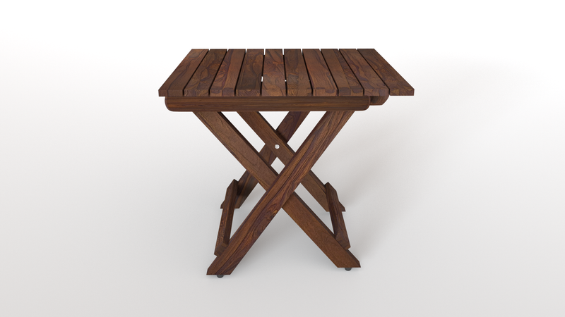 Suryavanshi Sheesham Wood Foldable Coffee Table - Space-Saving Design, Coffee Table (Sheesham Wood-Foldable, 38D x 39W x 39.5H cm)