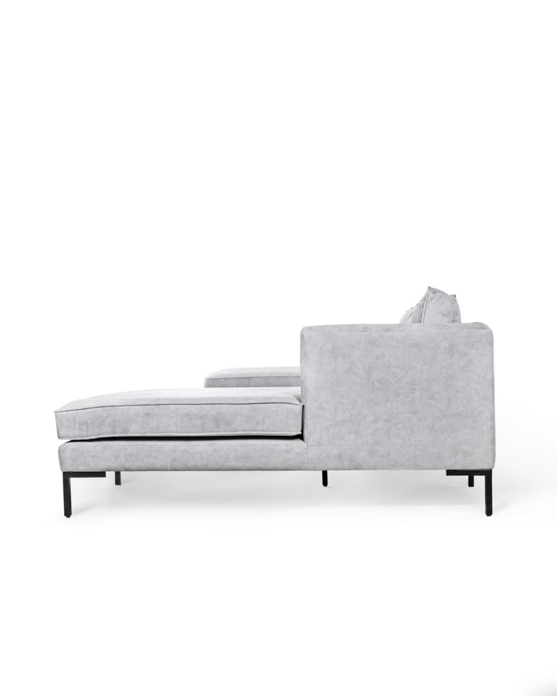 Suryavanshi U-Shape Sectional Sofa – Iron Structure, Velvet Upholstery – Luxurious Design – Three-Seater with Two Daybeds – Modern Elegance