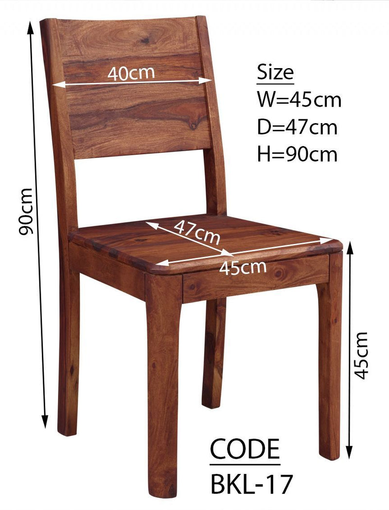 Suryavanshi Sheesham Wood Dining Chair – Versatile and Comfortable Furniture  (Sheesham Wood, W45 D47 H90 cm)