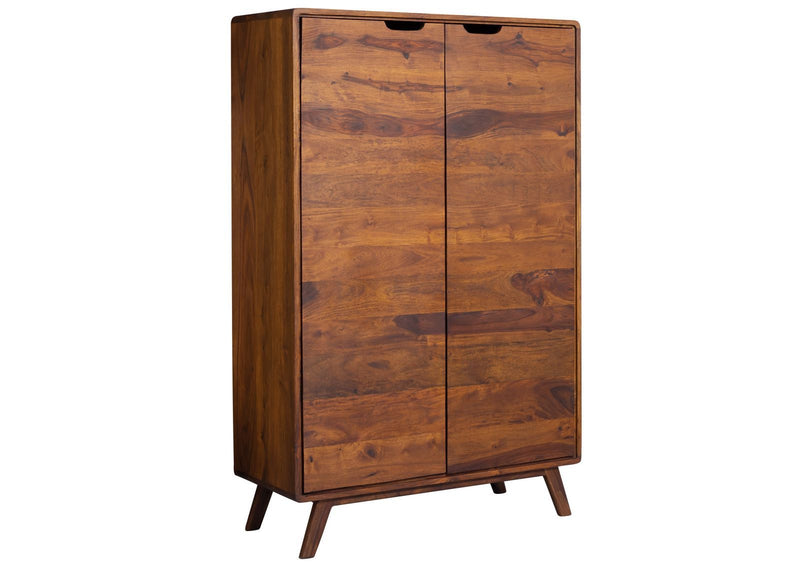 Suryavanshi Sheesham Wood Wardrobe with 6 Shelves – Spacious and Stylish Storage Solution for Your Bedroom (Sheesham Wood, W90 D40 H145 cm)
