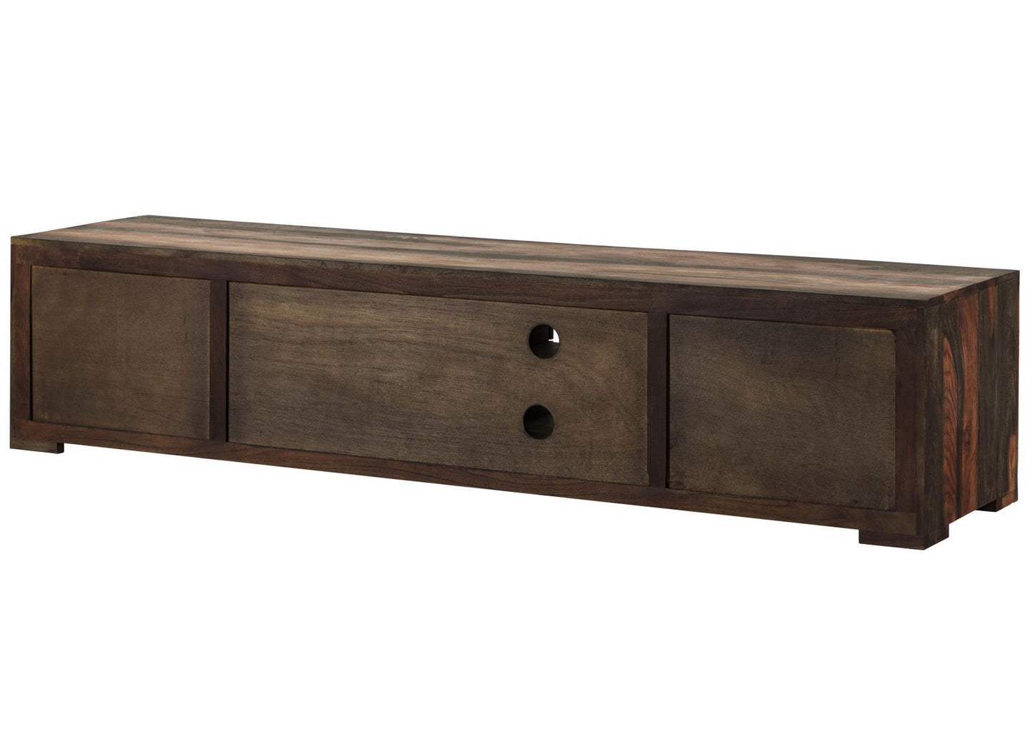 Suryavanshi Sheesham Wood TV Unit with 4 Drawers, 1 Door and 2 Shelves (Sheesham Wood, W205 D50 H45 cm)