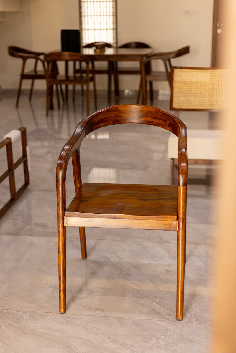 Suryavanshi Sheesham Wood Dining Chair – Natural and Comfortable Furniture for Your Dining Room( Only Chair)