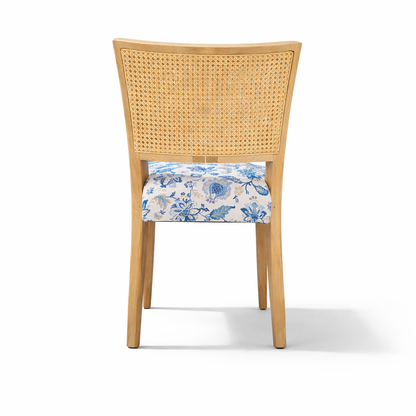 Gretta Mango Wood Rattan Dining Chair with Cane Work - Set of 2