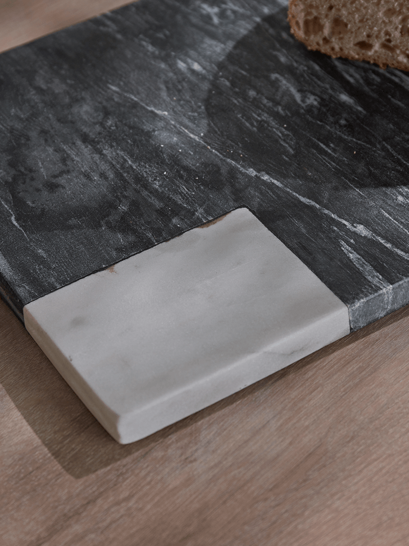 Suryavanshi Marble Monochrome Chopping Board Celestial Glow "H 1.5 x W 46 x D 23cm