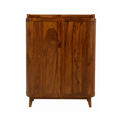 Suryavanshi Solid Sheesham Wood Shoe Cabinet for Home | 2 Door Shoe Rack with Storage | Wooden Shoe Organizer for Entryway & Living Room