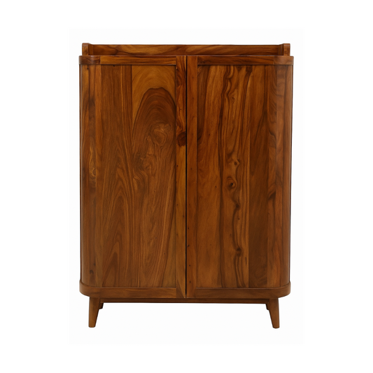 Suryavanshi Solid Sheesham Wood Shoe Cabinet for Home | 2 Door Shoe Rack with Storage | Wooden Shoe Organizer for Entryway & Living Room