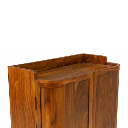 Suryavanshi Solid Sheesham Wood Shoe Cabinet for Home | 2 Door Shoe Rack with Storage | Wooden Shoe Organizer for Entryway & Living Room