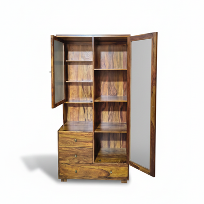 Sheesham Wood Dressing Table with Mirror & Storage Drawers – Elegant Bedroom Furniture