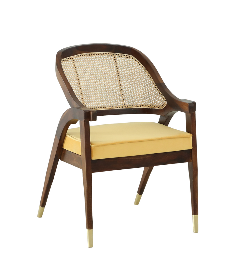 Sheesham Wood Cushioned Arm Chair