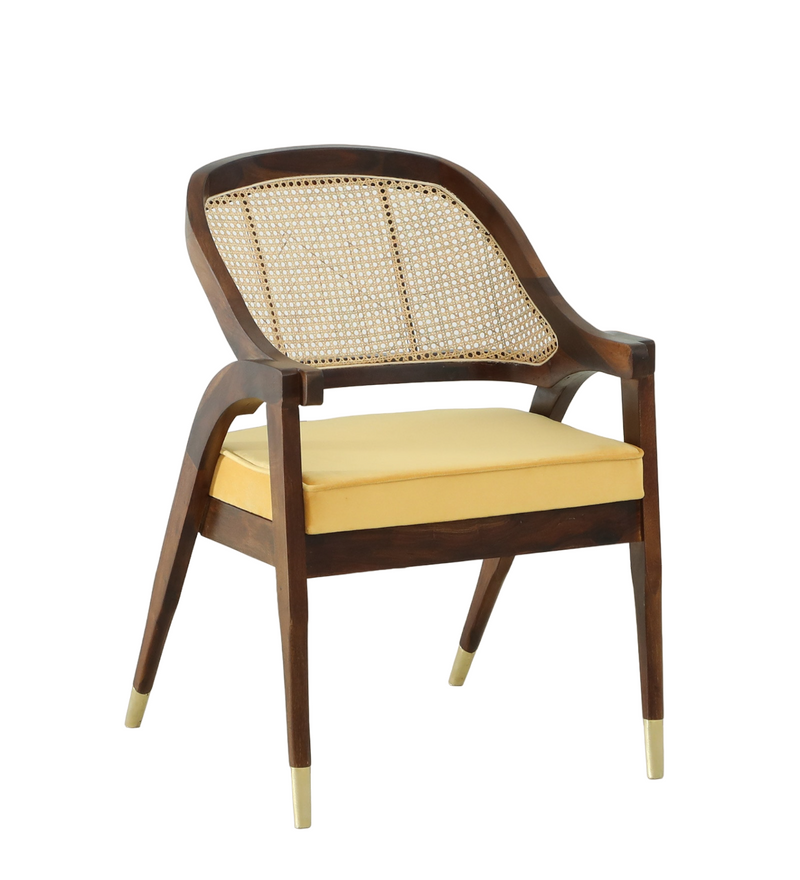 SURYAVANSHI Sheesham Wood Cushioned Arm Chair (W58.5 x D63.5 x H84 cm)