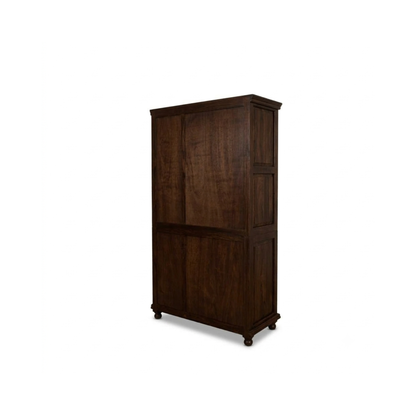 Sheesham  Wood 3-Door Wardrobe with Drawers – Classic Handcrafted Storage Cabinet