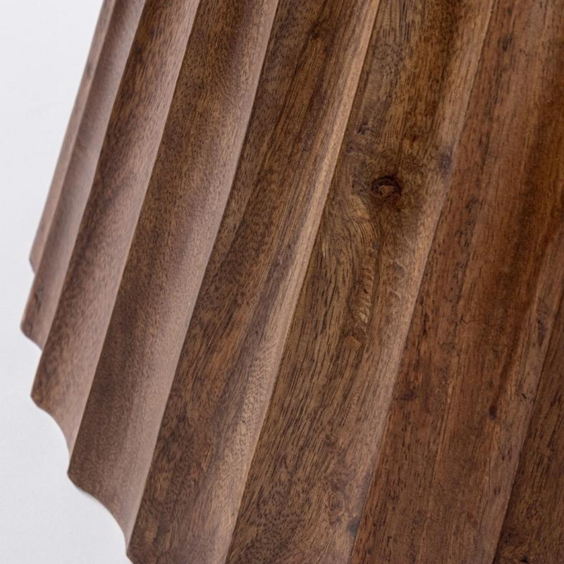 ORACLE RD Mango Wood 4-Seater Dining Table – Flat Walnut Finish