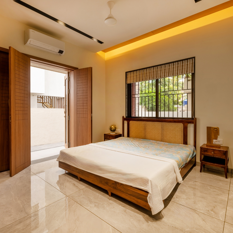 FINLAND Premium Solid Sheesham Wood King Size Bed with Cane Headboard – No Storage