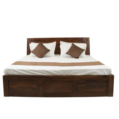 Suryavanshi Solid Sheesham Wood Queen/King Size Bed with Storage & Headboard