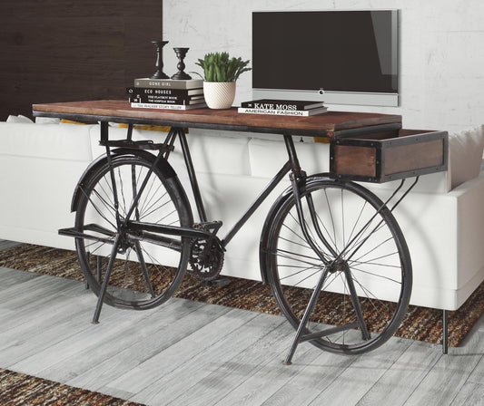Vintage Bicycle Console Table