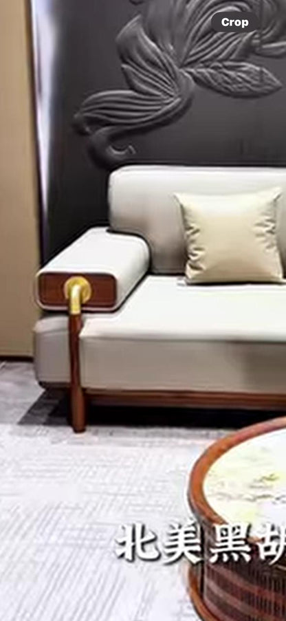 Solid Wood  Sofa Set with Premium Upholstery