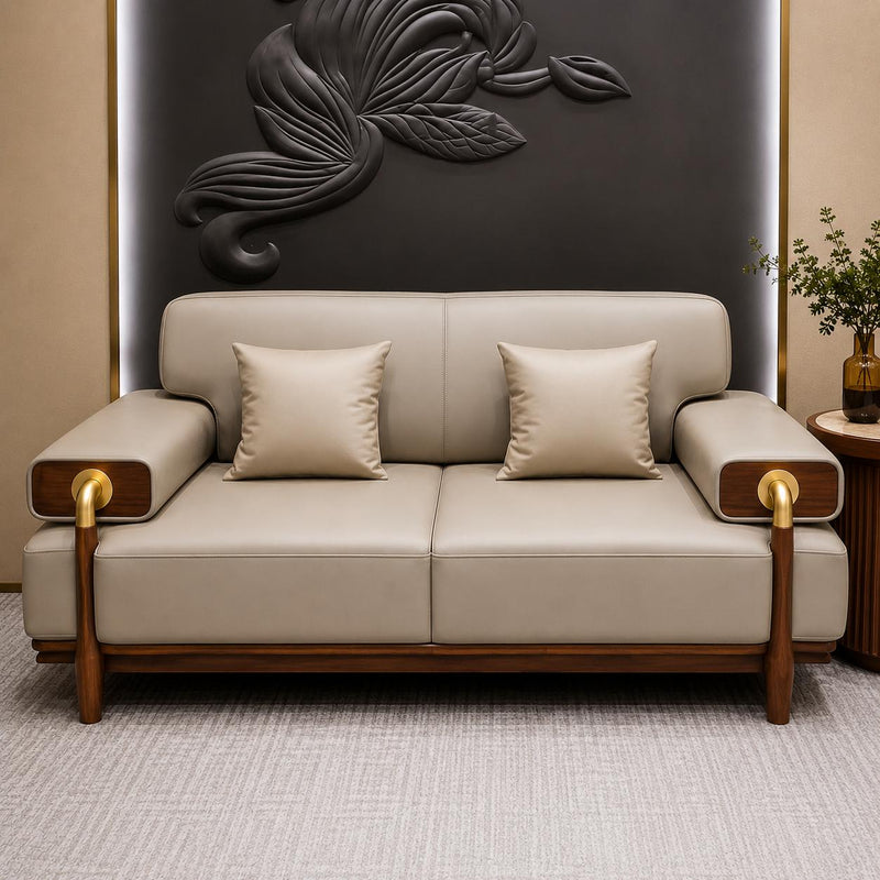 Solid Wood  Sofa Set with Premium Upholstery