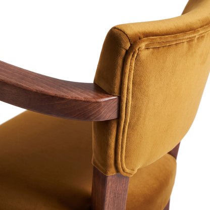 Ellington Sheesham Wood Bar Chair with Cushioned Seat & Backrest | Solid Wood High Stool