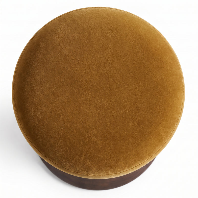 Verona Solid Wood Bar Stool With Velvet Upholstery