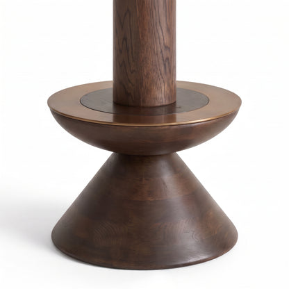 Verona Solid Wood Bar Stool With Velvet Upholstery