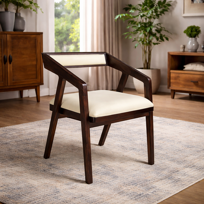 Mayo Solid Sheesham Wood Arm Chair (Multipurpose Chair)
