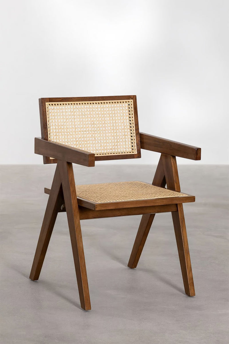 CHANDIGARH Chair Sheesham Wood With Rattan Cane Work