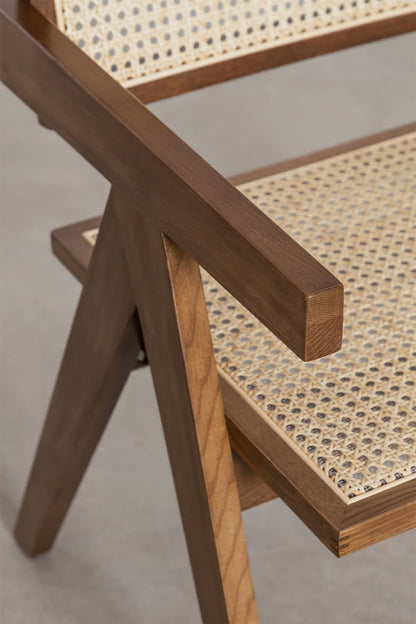 CHANDIGARH Chair Sheesham Wood With Rattan Cane Work