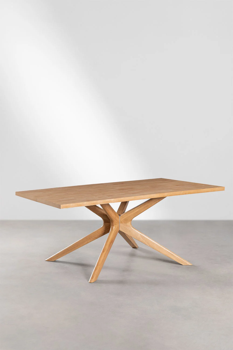 Suryavanshi Rectangular Solid wooden 6 Seater Dining Table Sets (180x90 cm)