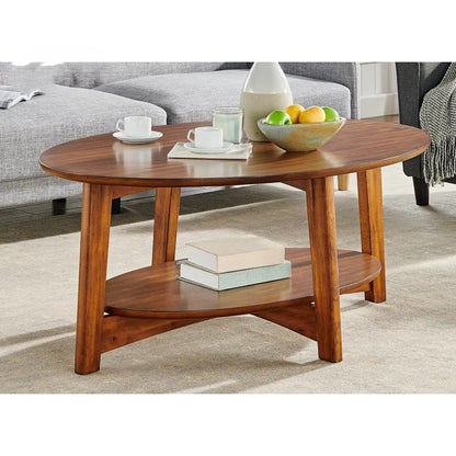 Suryavanshi Sierra Oval Sheesham Wood Coffee Table for Living Room (H 16 X W 30 X L 20 Inch)