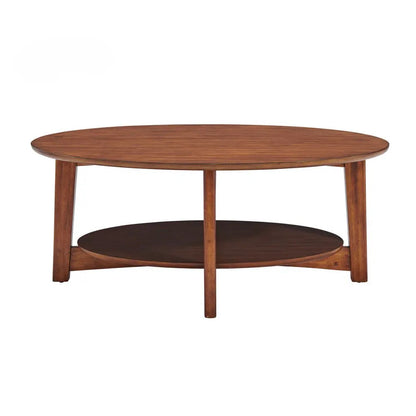 Suryavanshi Sierra Oval Sheesham Wood Coffee Table for Living Room (H 16 X W 30 X L 20 Inch)